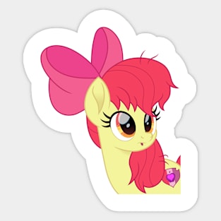 Messy Apple Bloom portrait Sticker